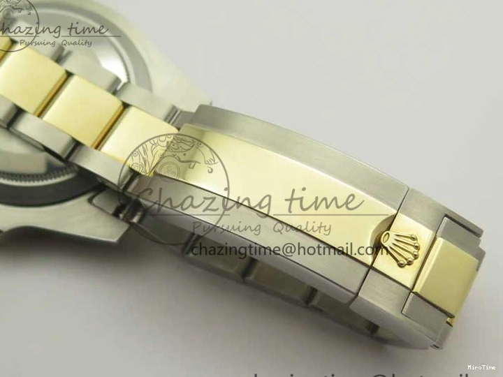 MiroTime 0410 Affordable Submariner 116613 LB Noob 1:1 Best Edition YG Wrapped Bezel Blue Dial on SS YG Bracelet A2836 V 3413